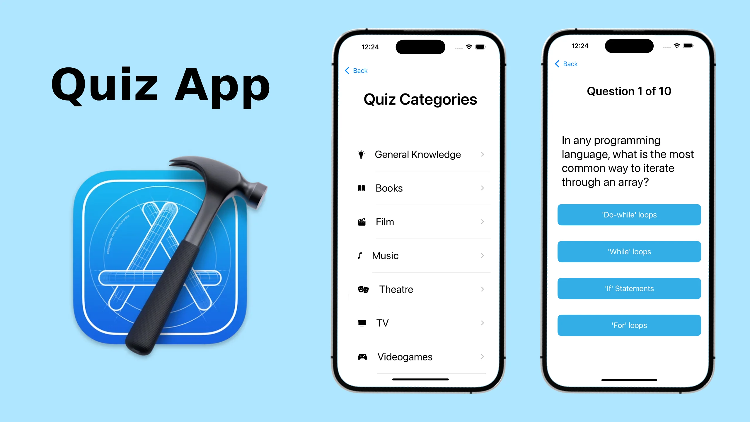 Quiz App project screenshot